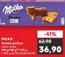 Kaufland MILKA Jemné pečivo nabídka