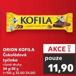Kaufland ORION KOFILA Čokoládová tyčinka nabídka