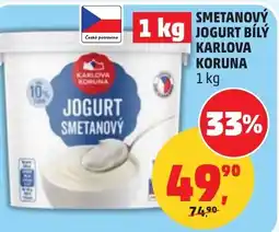 Penny Market Smetanový jogurt bílý karlova koruna nabídka