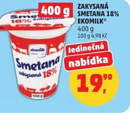 Penny Market Zakysaná smetana 18% ekomilk nabídka