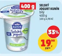 Penny Market KUNIN Selský jogurt kunín bílý nabídka