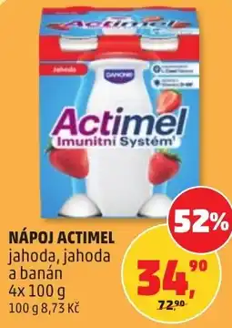 Penny Market Nápoj actimel jahoda, jahoda a banán nabídka