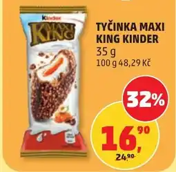 Penny Market Tyčinka maxi king kinder nabídka