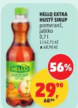 Penny Market HELLO EXTRA HUSTÝ SIRUP pomeranč, jablko nabídka