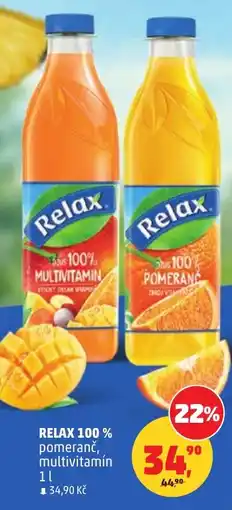 Penny Market RELAX 100 % pomeranč, multivitamín nabídka