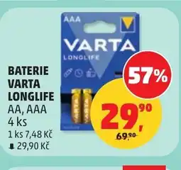 Penny Market Baterie varta longlife AA, AAA nabídka