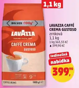 Penny Market Lavazza caffé crema gustoso zrnková nabídka