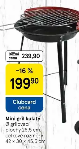 Tesco Mini gril kulatý nabídka
