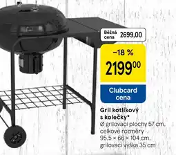 Tesco Gril kotlíkový s kolečky nabídka