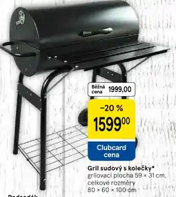 Tesco Gril sudový s kolečky nabídka