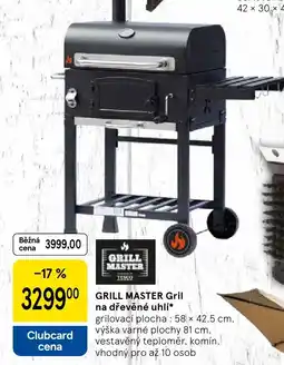 Tesco GRILL MASTER Gril na dřevěné uhlí nabídka