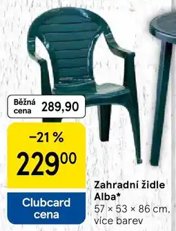 Tesco Zahradni Zidle Alba nabídka