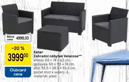 Tesco Keter Zahradni nabytek Velarose nabídka