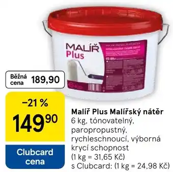 Tesco Malíř Plus Malířský nátěr nabídka