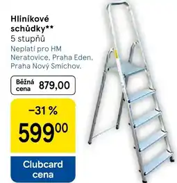 Tesco Hliníkové schůdky nabídka