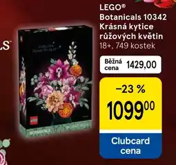 Tesco LEGO® Botanicals 10342 Krásná kytice růžových květin nabídka