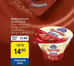Tesco Mlékárna Kunín Termix Extra nabídka