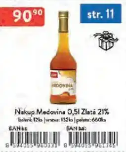 Qanto Nakup Medovina Zlatá 21% nabídka