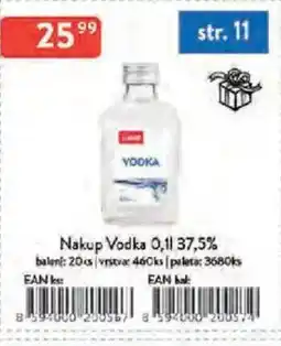 Qanto Nakup Vodka 37,5% nabídka