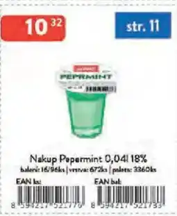 Qanto Nakup Papermint 18% nabídka