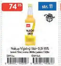 Qanto Nakup Vaječný likér 15% nabídka