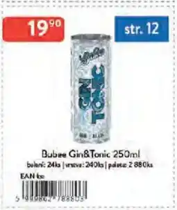 Qanto Bubee Gin&Tonic nabídka