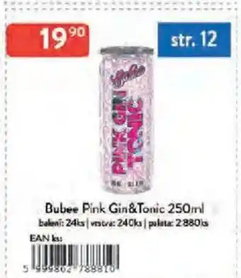 Qanto Bubee Pink Gin&Tonic nabídka