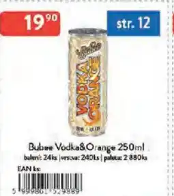 Qanto Bubee Vodka&Orange nabídka