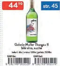 Qanto Galerie Muller Thurgau bílé víno, suché nabídka