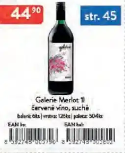 Qanto Galerie Merlot červené víno, suché nabídka