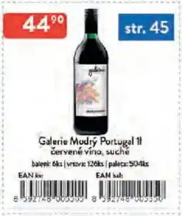 Qanto Galerie Modrý Portugal červené víno, suché nabídka