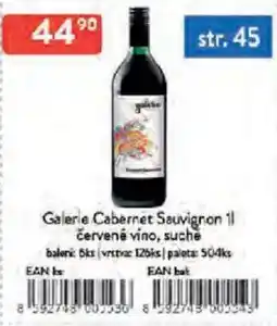 Qanto Galerie Cabernet Sauvignon červené víno, suche nabídka