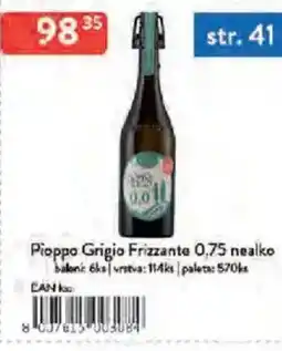 Qanto Pioppo Grigio Frizzante nealko nabídka