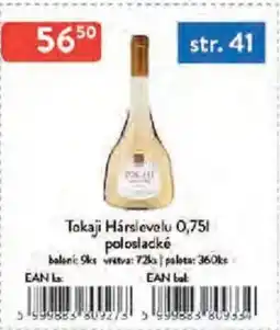 Qanto Tokaji Hárslevelu polosladké nabídka