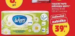 Penny Market TOALETNÍ PAPÍR HEŘMÁNEK WIPPY, 3vrstvý 8 rolí nabídka