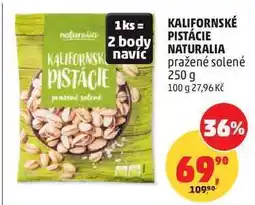 Penny Market KALIFORNSKÉ PISTÁCIE NATURALIA pražené solené nabídka