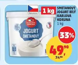 Penny Market SMETANOVÝ JOGURT BÍLÝ KARLOVA KORUNA nabídka