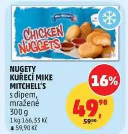 Penny Market NUGETY KUŘECÍ MIKE MITCHELL'S s dipem, mražené nabídka