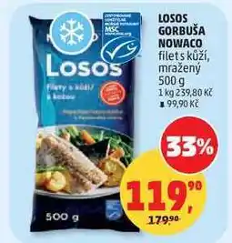 Penny Market LOSOS GORBUŠA NOWACO filets kůží, mražený nabídka