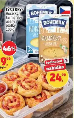 Penny Market SÝR S OKY Horácký, Farmářský uzený plátky nabídka