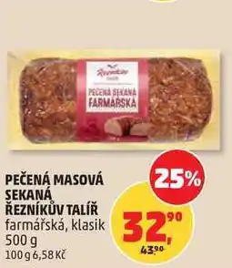 Penny Market PEČENÁ MASOVÁ SEKANÁ ŘEZNÍKŮV TALÍŘ farmářská, klasik nabídka