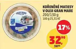 Penny Market KOŘENĚNÉ MATJESY V OLEJI GRAN MARE, 200/130 g nabídka