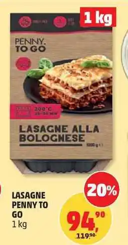 Penny Market LASAGNE PENNY TO GO nabídka