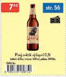 Qanto Pivoj světlé výčepní nabídka