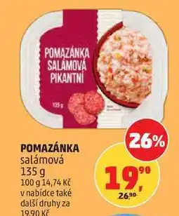 Penny Market POMAZÁNKA SALÁMOVÁ PIKANTNI POMAZÁNKA salámová nabídka