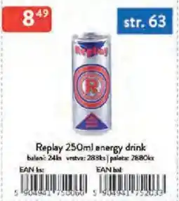 Qanto Replay energy drink nabídka