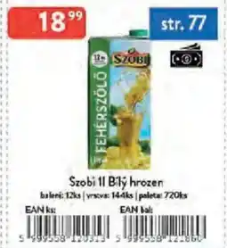 Qanto Szobi Bilý hrozen nabídka