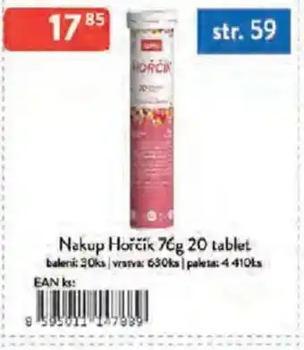 Qanto Nakup Hořčík 20 tablet nabídka