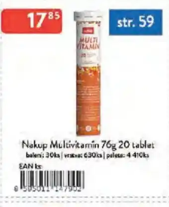 Qanto Nakup Multivitamin 20 tablet nabídka