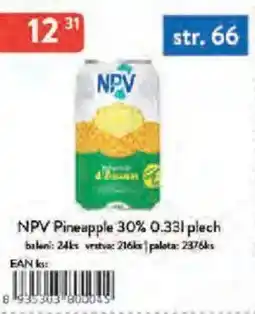 Qanto NPV Pineapple 30% plech nabídka